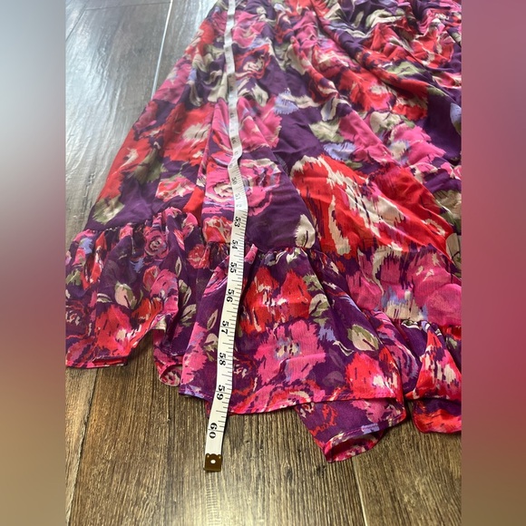 MISA Los Angees Calista Dress in Lilac Coming Up Roses Size Large - Picture 10 of 11